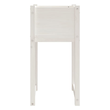 Jardinera Madera Maciza De Pino Blanco 40x40x81 Cm_3