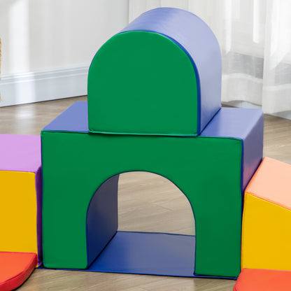 Homcom Juego De 7 Bloques Psicomotricidad Para Niños Multicolor_4