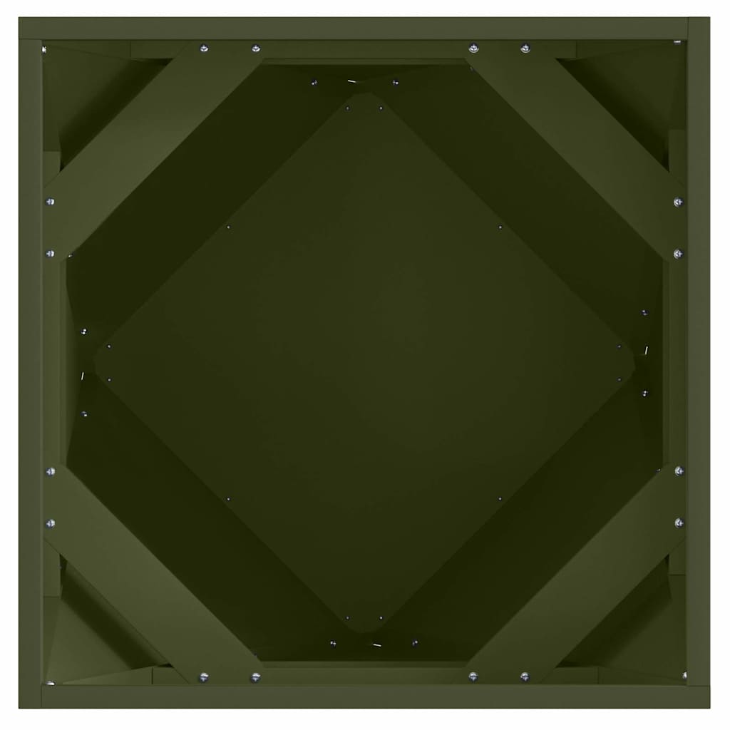 Jardinera Verde Oliva 50 X 50 X 50 Cm Acero_5