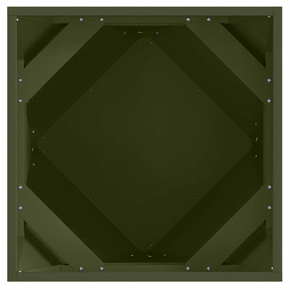 Jardinera Verde Oliva 50 X 50 X 50 Cm Acero_5