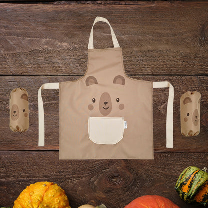 Delantal Impermeable Infantil Con Mangas 60x50 Cm Teddy Bear_3