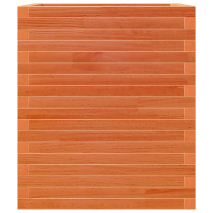 Jardinera De Madera Maciza De Pino Marrón Cera 60x60x68,5 Cm_5