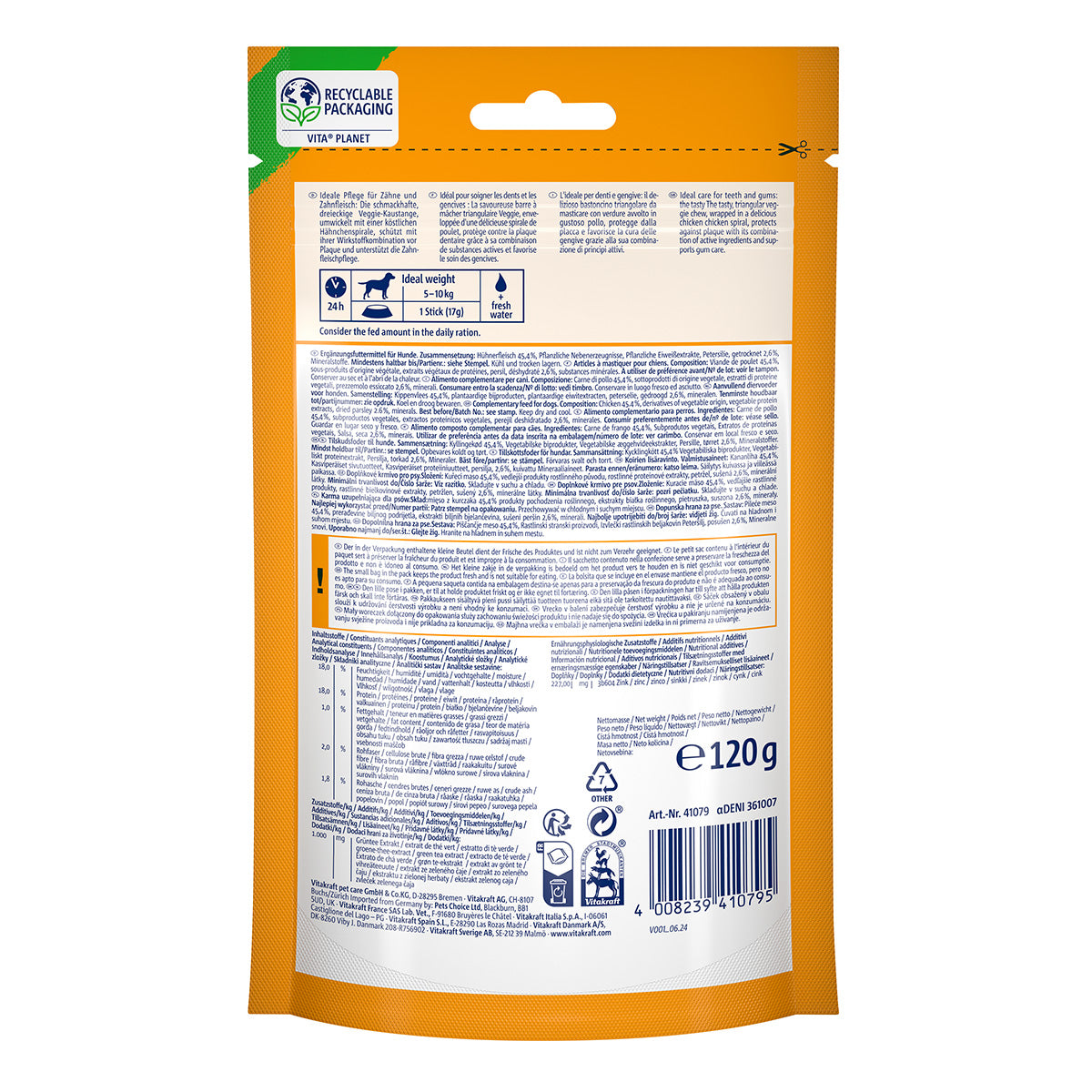 Chews Dental Sticks M Vitakraft