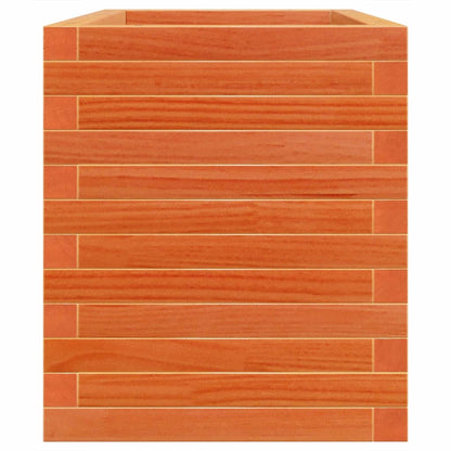 Jardinera De Madera Maciza De Pino Marrón Cera 70x40x46 Cm_5