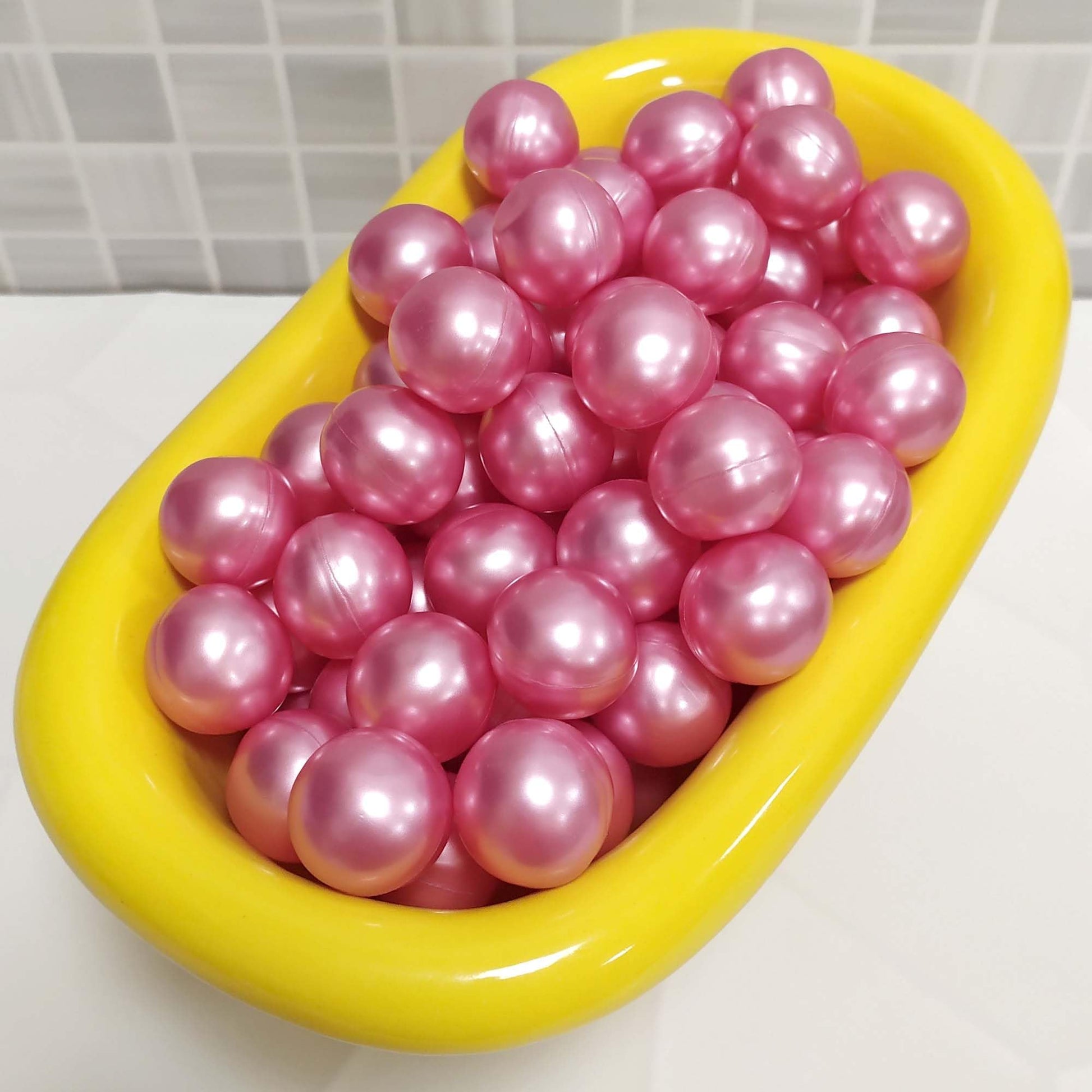 Caja 40 Perlas De Baño Con Aroma A Rosas - Con Aceite De Soja - Hidratante Y Aromática - Forma Bola_3