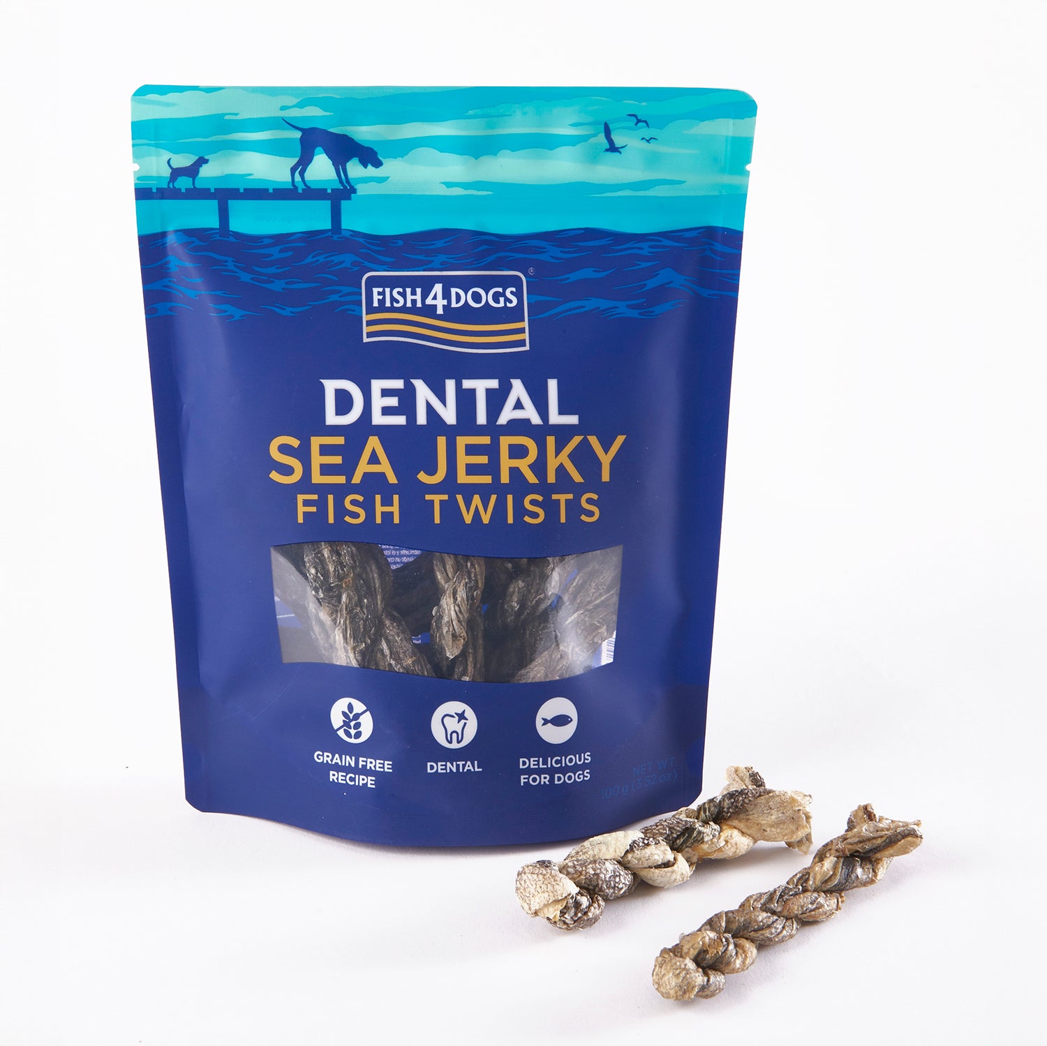 Fish4dogs Snack Dental Para Perro – Fish Twists 4x500g_0