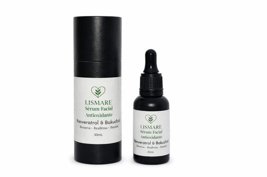 Sérum facial con Resveratrol y Bakuchiol 30 ml – Antioxidante - Renueva, reafirma e ilumina – Lismare_0
