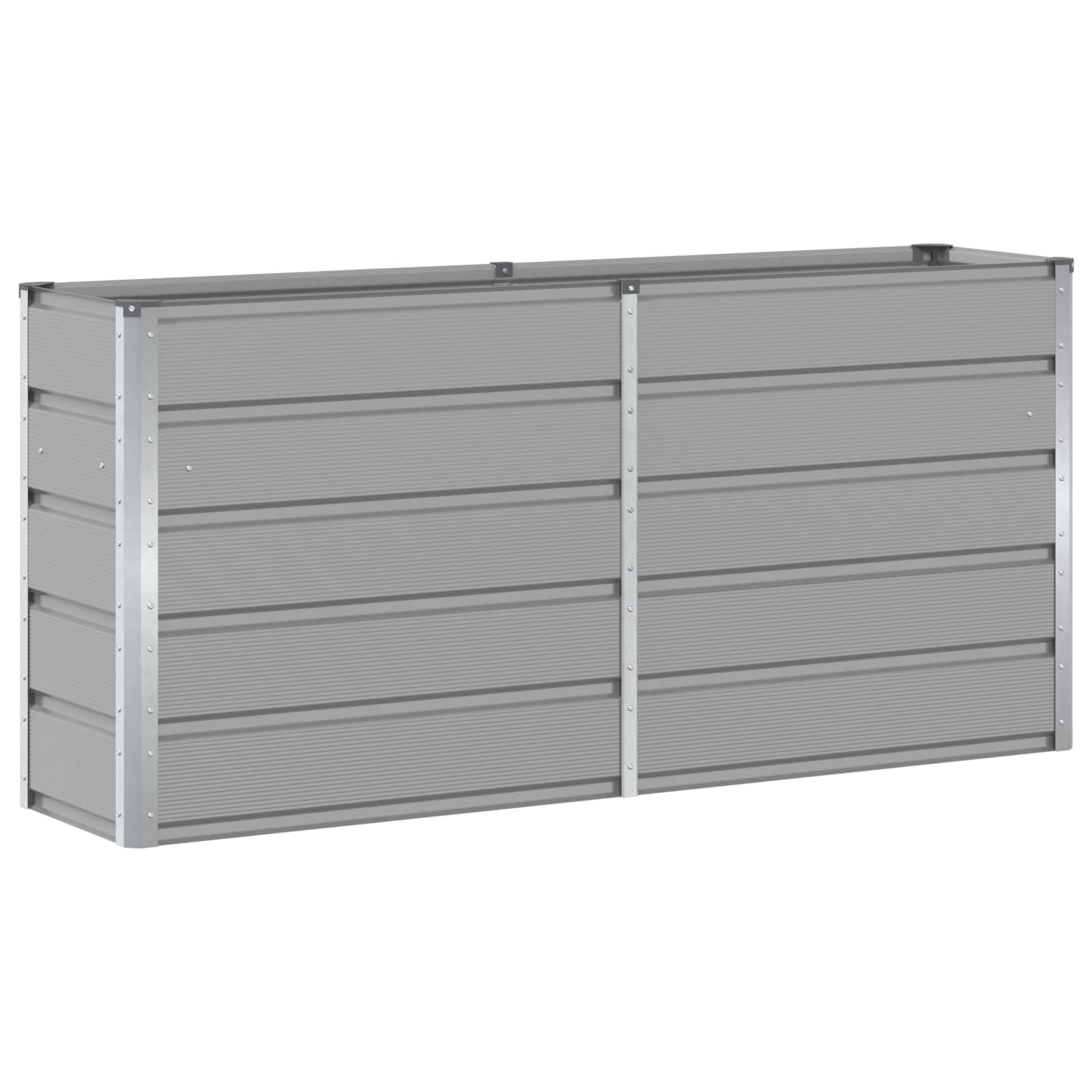 Jardinera Gris Claro 160 X 40 X 75 Cm Acero_0