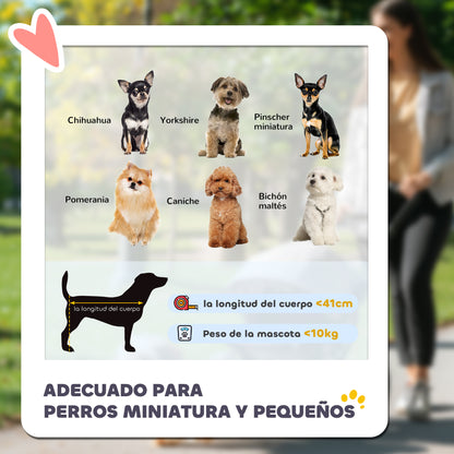 Pawhut Carrito Para Perros Plegable Con 3 Ruedas 109,5x57,5x106,5 Cm Gris_3