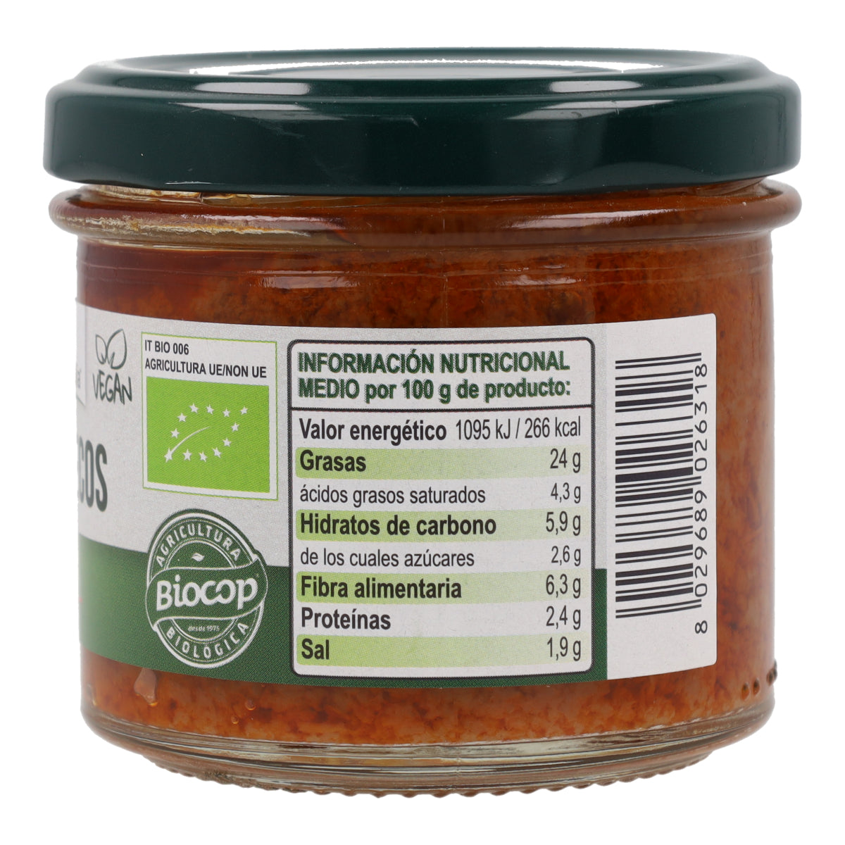 Paté Tomate Seco Bio Organica Italia 100 gr