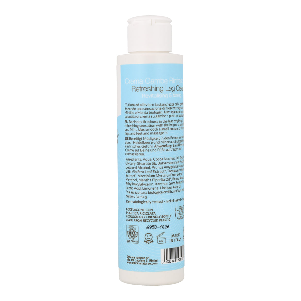 Crema refrescante para piernas y pies Officina Naturae 150 ml