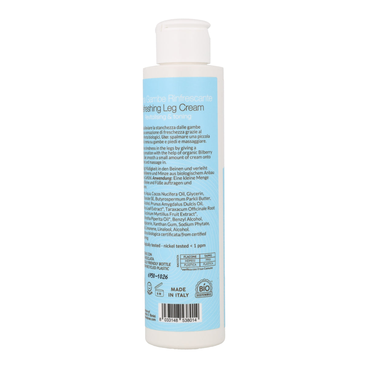 Crema refrescante para piernas y pies Officina Naturae 150 ml