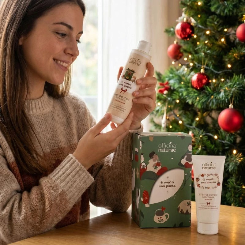 Gel de ducha Sea Wave + crema corporal de verbena Officina Naturae 150 ml + 100 ml