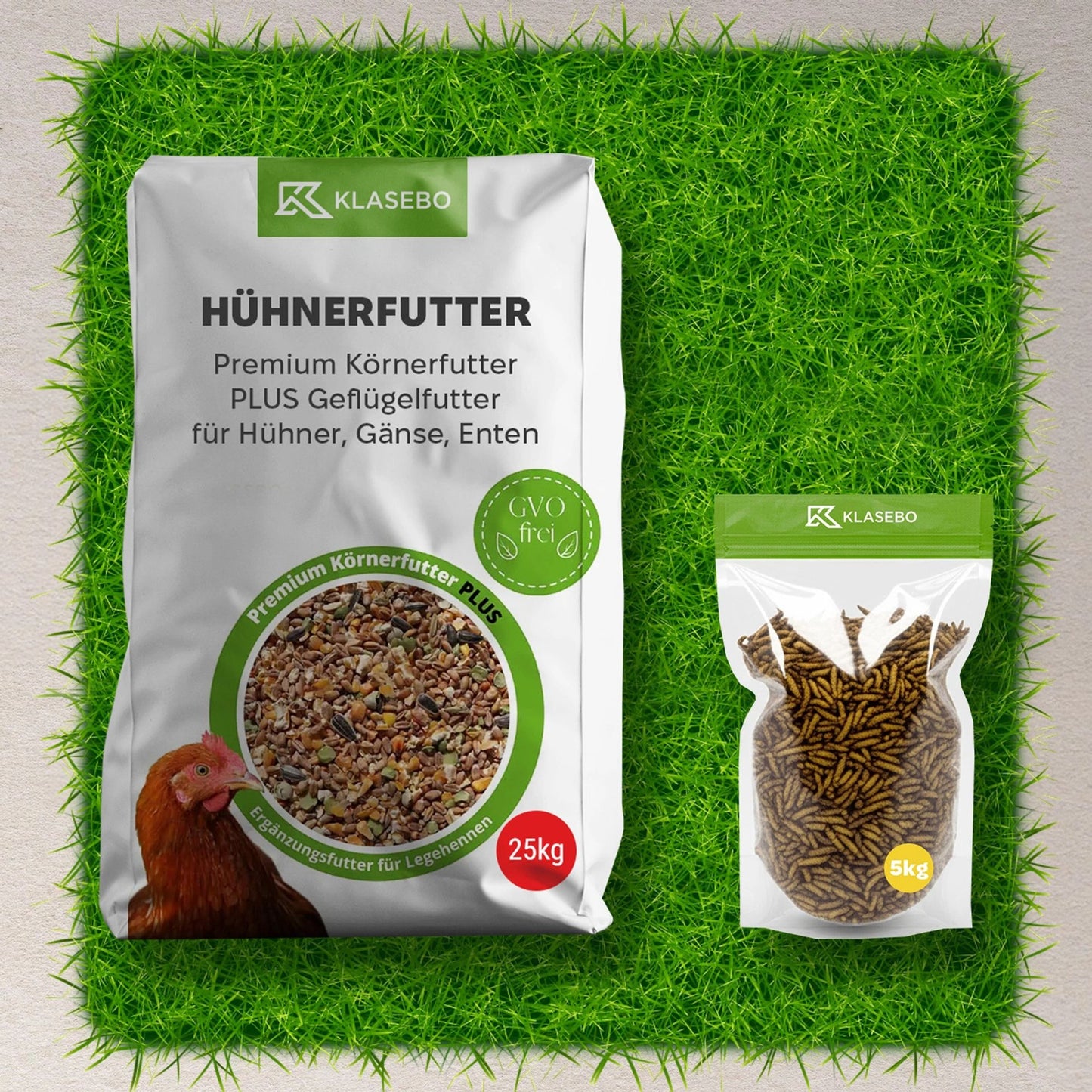 Alimento Gallinas 25 Kg+larvas 5 Kg_1