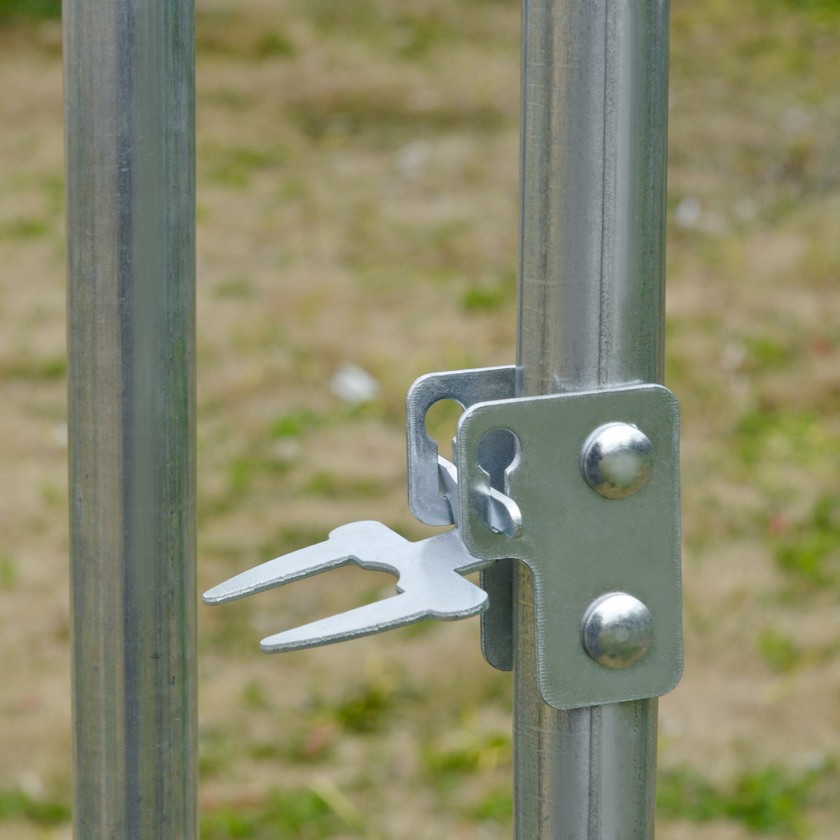 Pawhut Gallinero Para Exterior Grande De Acero Galvanizado 280x760x197 Cm Plata_3