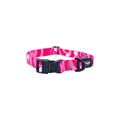Collar Para Perro, Modelo Fusion De Rogz, Estampado Huellas Rosa. Talla Xl (39-64kg)_3