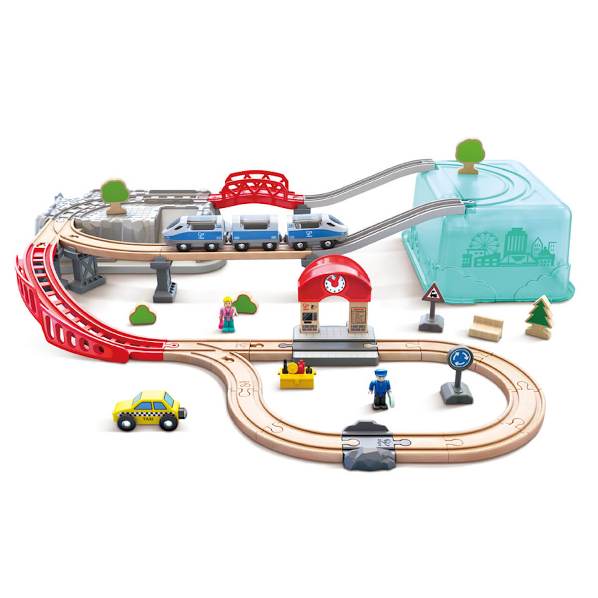 Circuito Tren City Train Bucket Hape_0