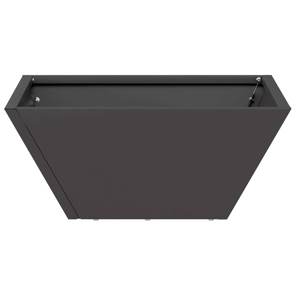 Maceta Para Jardín 5 Pcs Negro 35 X 35 X 15 Cm_5