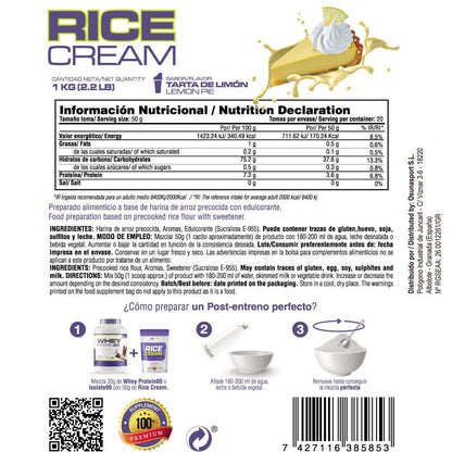 Rice Cream (crema De Arroz Pregelatinizada) - 1kg - Pastel De Limón - Fuente De Carbohidratos De Buena - Masmusculo_5