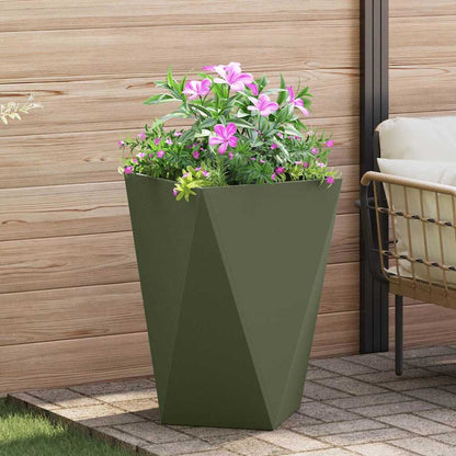 Jardinera Verde Oliva 50 X 50 X 75 Cm Acero_1