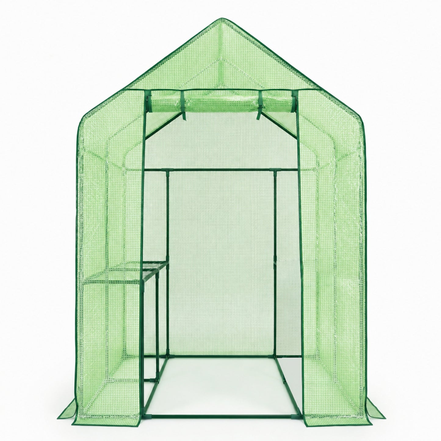 Invernadero De Jardín 190x193x120cm Nyana Garden 2 Estantes Puerta Enrollable_1