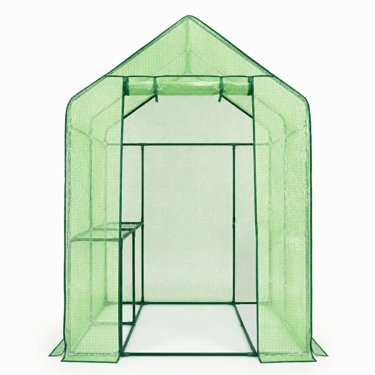 Invernadero De Jardín 190x193x120cm Nyana Garden 2 Estantes Puerta Enrollable_1