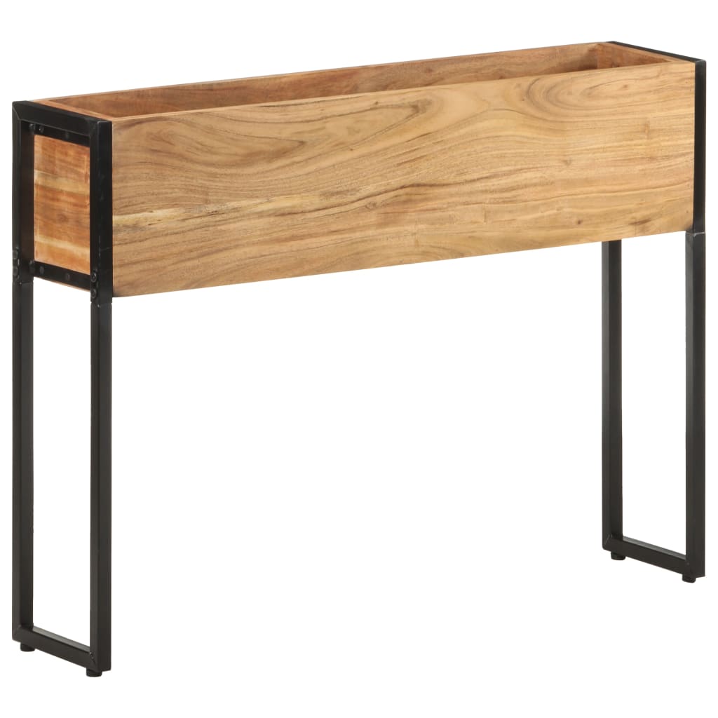 Jardinera De Madera Maciza De Acacia 90x20x68 Cm_1