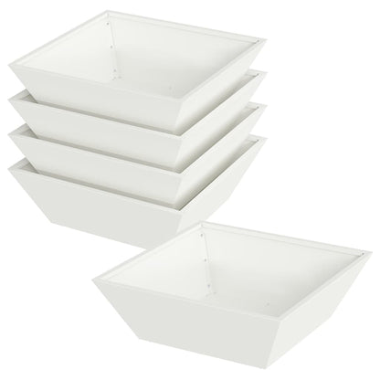 Maceta Para Jardín 5 Pcs 50 X 50 X 15 Cm Acero Laminado En Frío_0