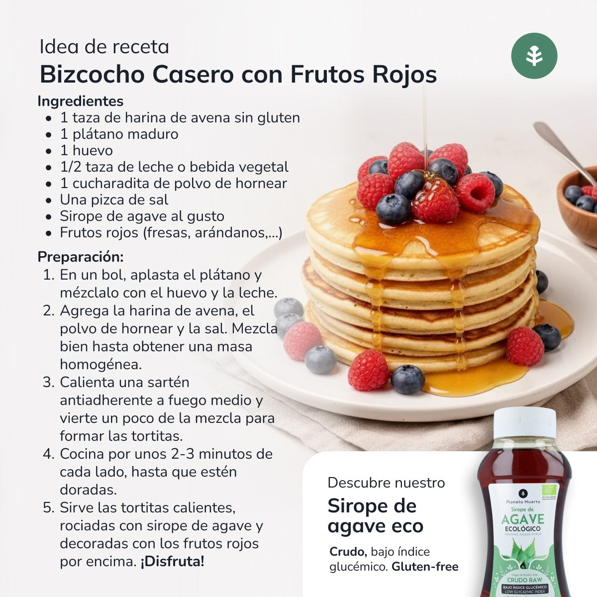 Harina de Avena Sin Gluten ECO Planeta Huerto  500 g