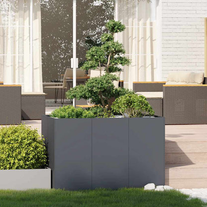 Jardinera Acero Gris Antracita 120x80x80 Cm_2