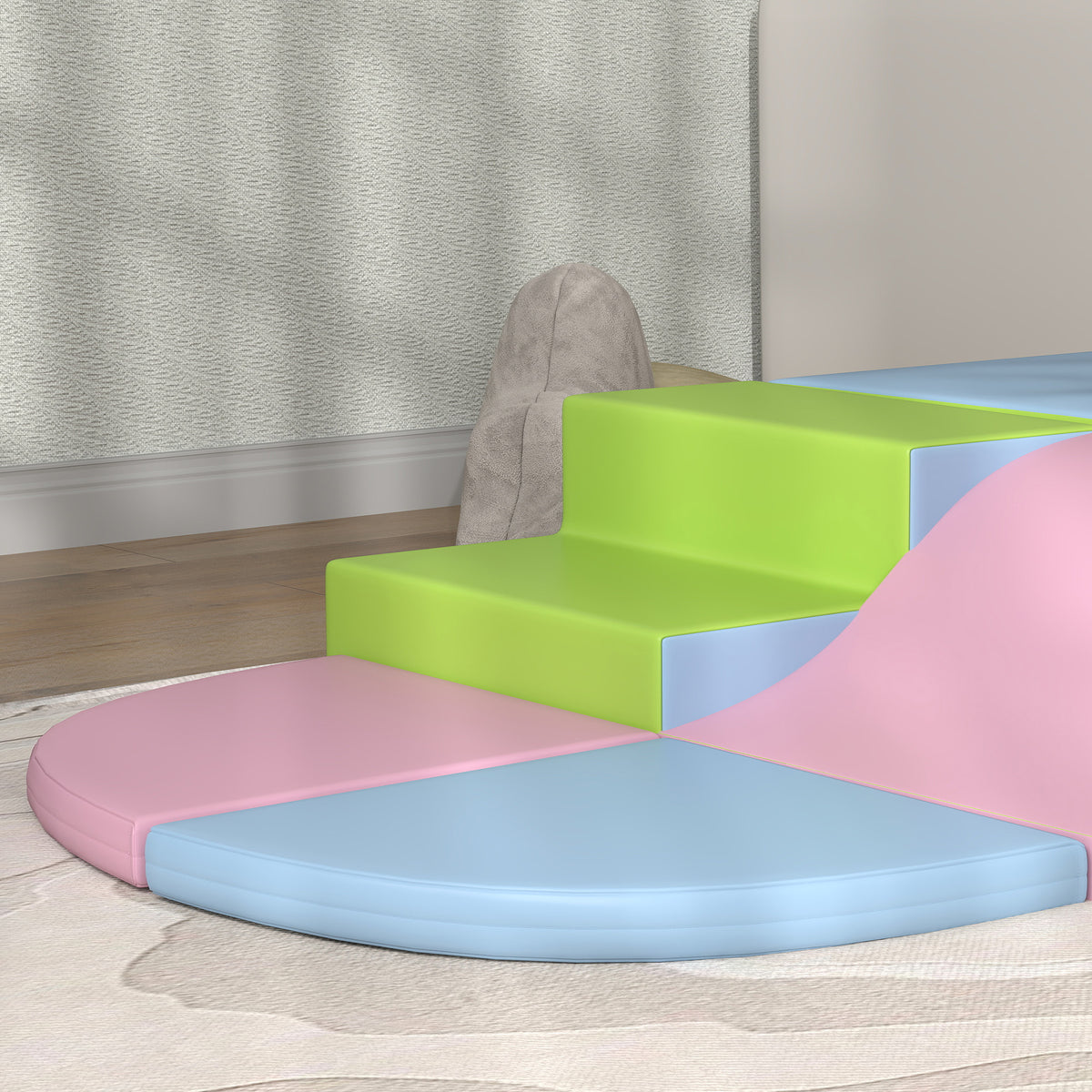 Homcom Juego De 6 Bloques Psicomotricidad Para Niños Multicolor_4