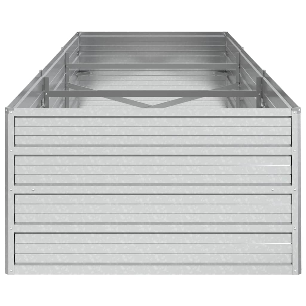 Arriate De Acero Galvanizado Plateado 240x80x45 Cm_4