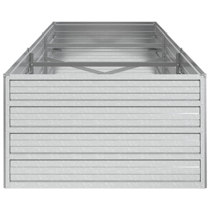 Arriate De Acero Galvanizado Plateado 240x80x45 Cm_4