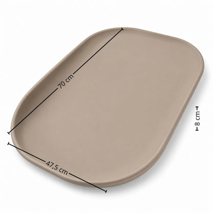 Cambiador Bebé De Espuma Pu Suave Y Lavable, Cambiador Para Pañales Con Bordes Elevados Bathby_1