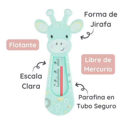 Termometro Del Agua Para Bebés Girafa Azul_4