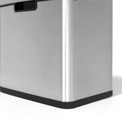 Balde De Cozinha Homcom Prata Aço Inoxidável E Abs 42x30x81cm_5