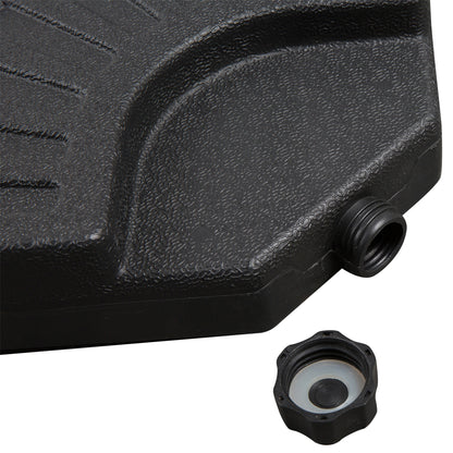 Base De Sombrilla Outsunny Hdpe Negro 48x48x8 Cm_5