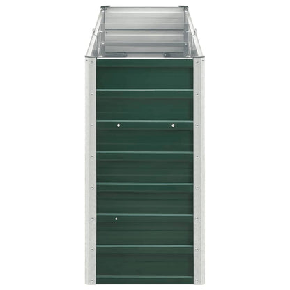 Arriate De Jardín De Acero Galvanizado Verde 240x40x77 Cm_4
