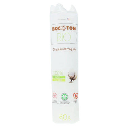Pack PROMO 2x Discos desmaquillantes algodón Bio Bocoton 80 discos