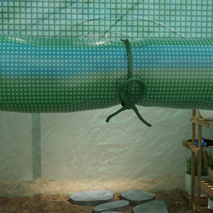 Outsunny Invernadero De Exterior 4x3x2 M Con Cubierta De Pe Anti-uv Verde_3