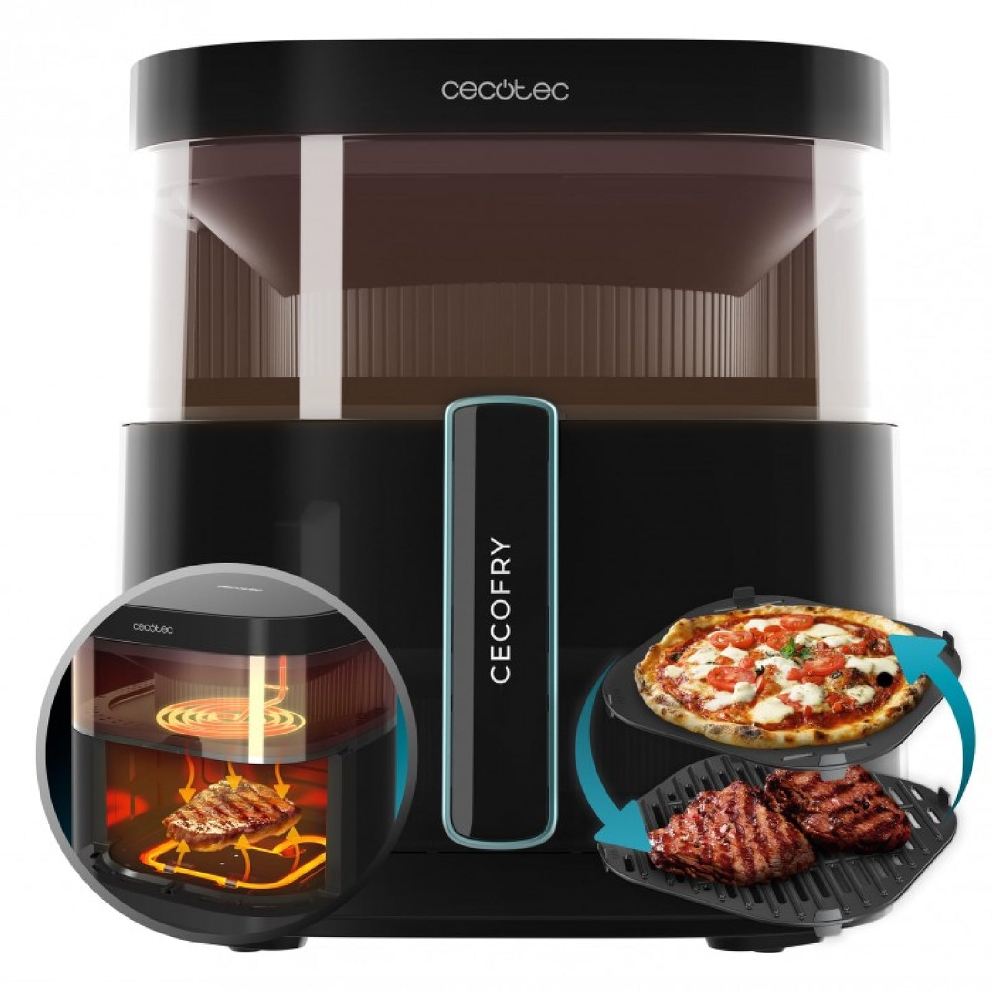 Cecotec Freidora Sin Aceite Cecofry&grill Duoheat 6500_0