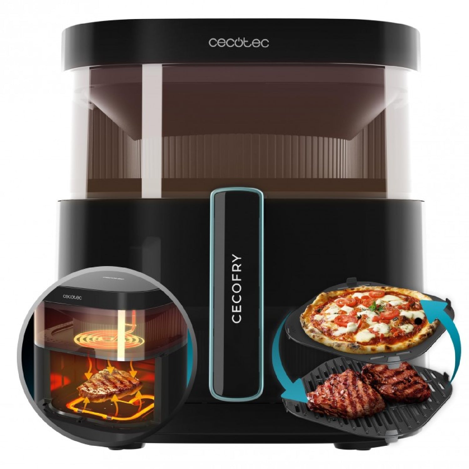 Cecotec Freidora Sin Aceite Cecofry&grill Duoheat 6500_0