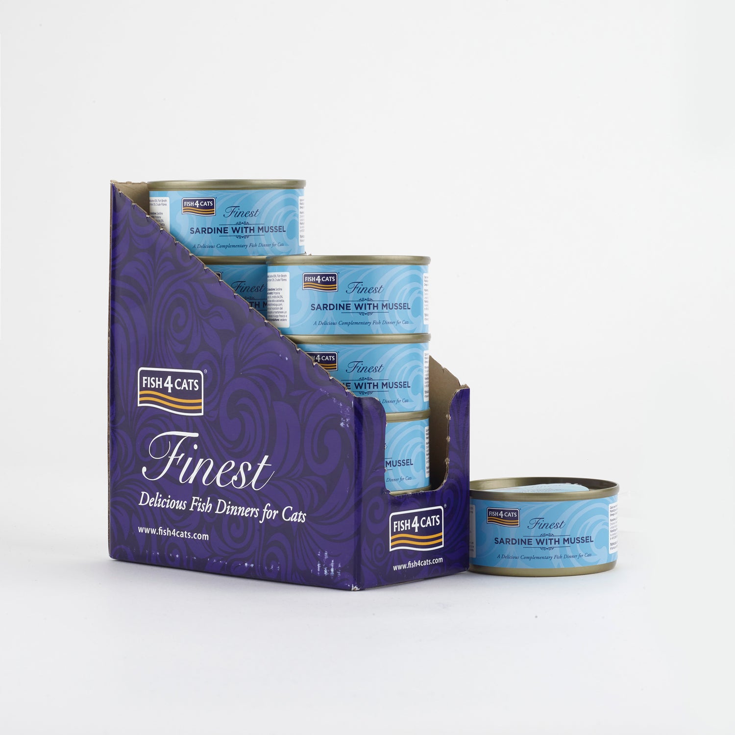 Fish4cats Filete Para Gato – Sardina Con Mejillón 70 G (pack De 10)_0