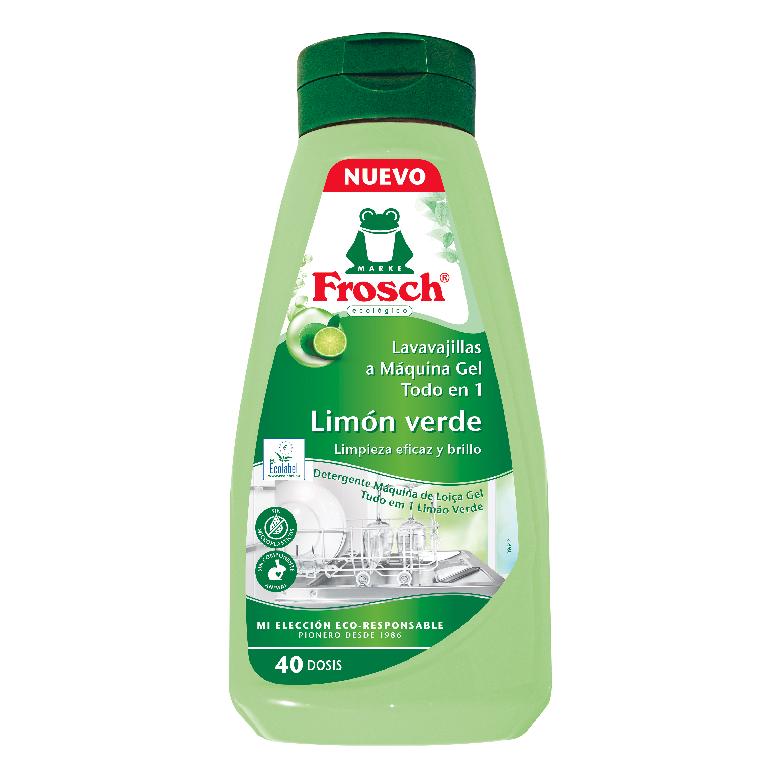 Lavavajillas Máquina Gel Limón Verde Frosch 600 ml