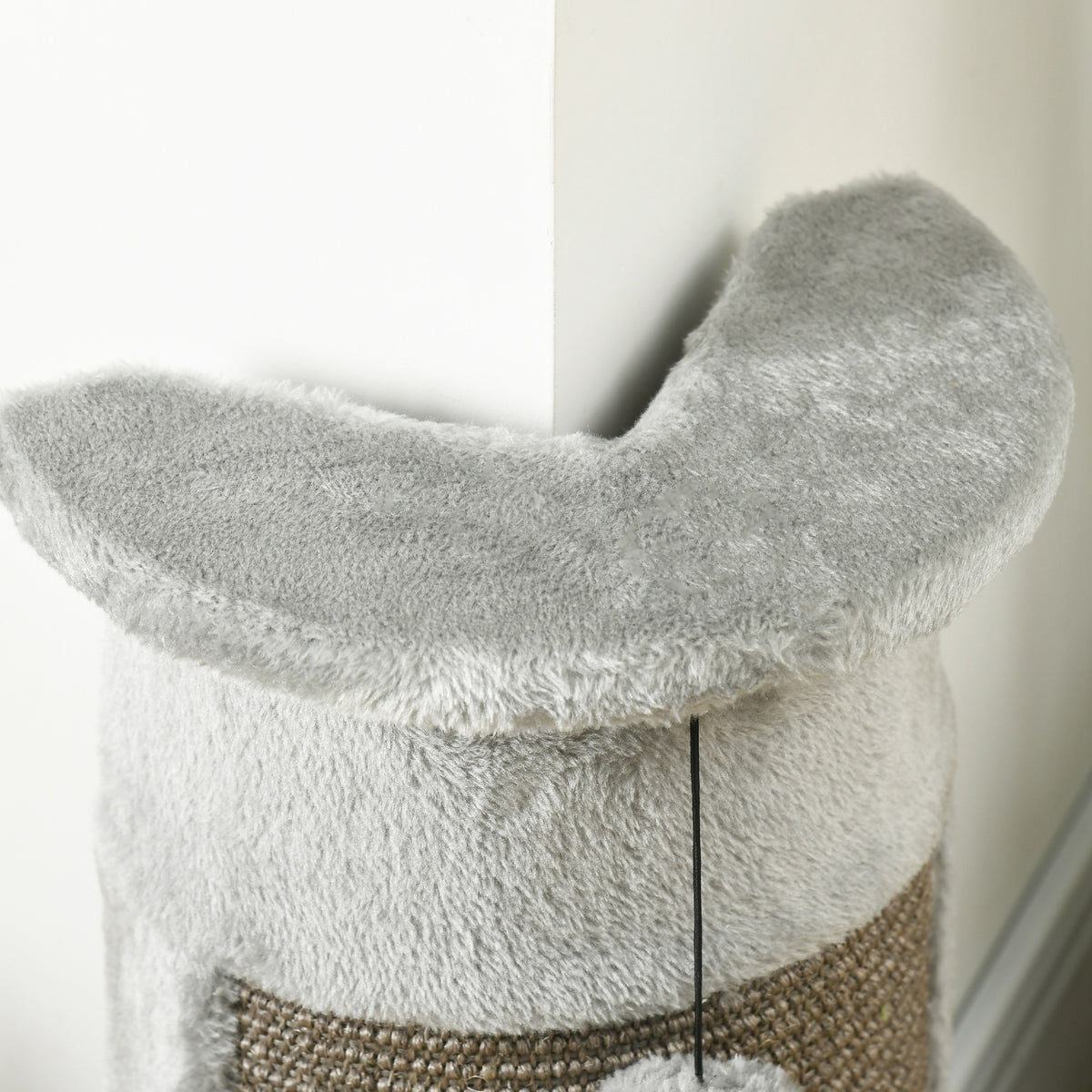 Pawhut Poste Rascador Para Gatos 58 Cm Con Bolas Colgantes 34x25,5x58 Cm Gris_4