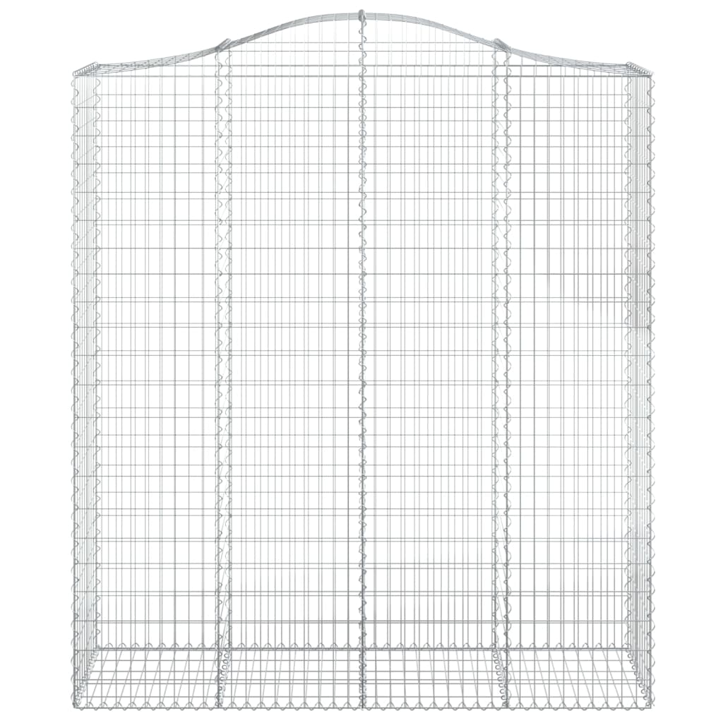 Cestas De Gaviones 9 Uds Forma De Arco Hierro 200x50x220/240 Cm_3