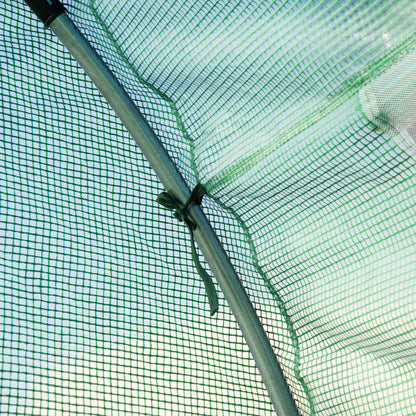 Outsunny Invernadero De Jardín 6x3x2 M Con 12 Ventanas Puerta Verde_3