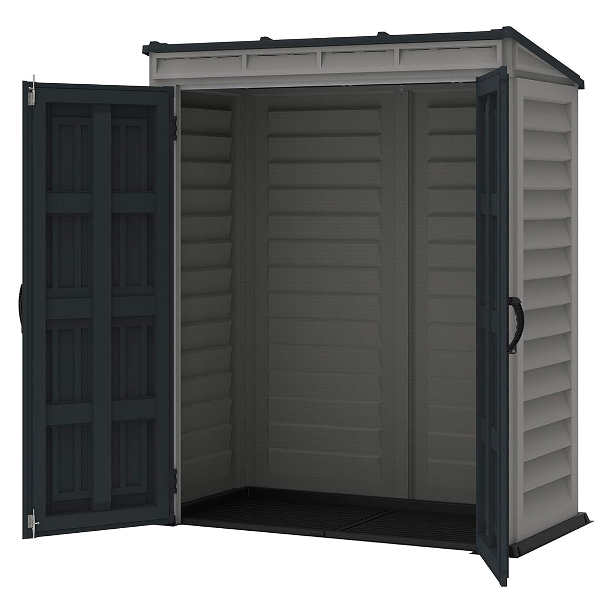 Duramax - Caseta Jardín - Yardmate Pent Plus 5x3 - Pvc - Gris Claro Y Oscuro_5
