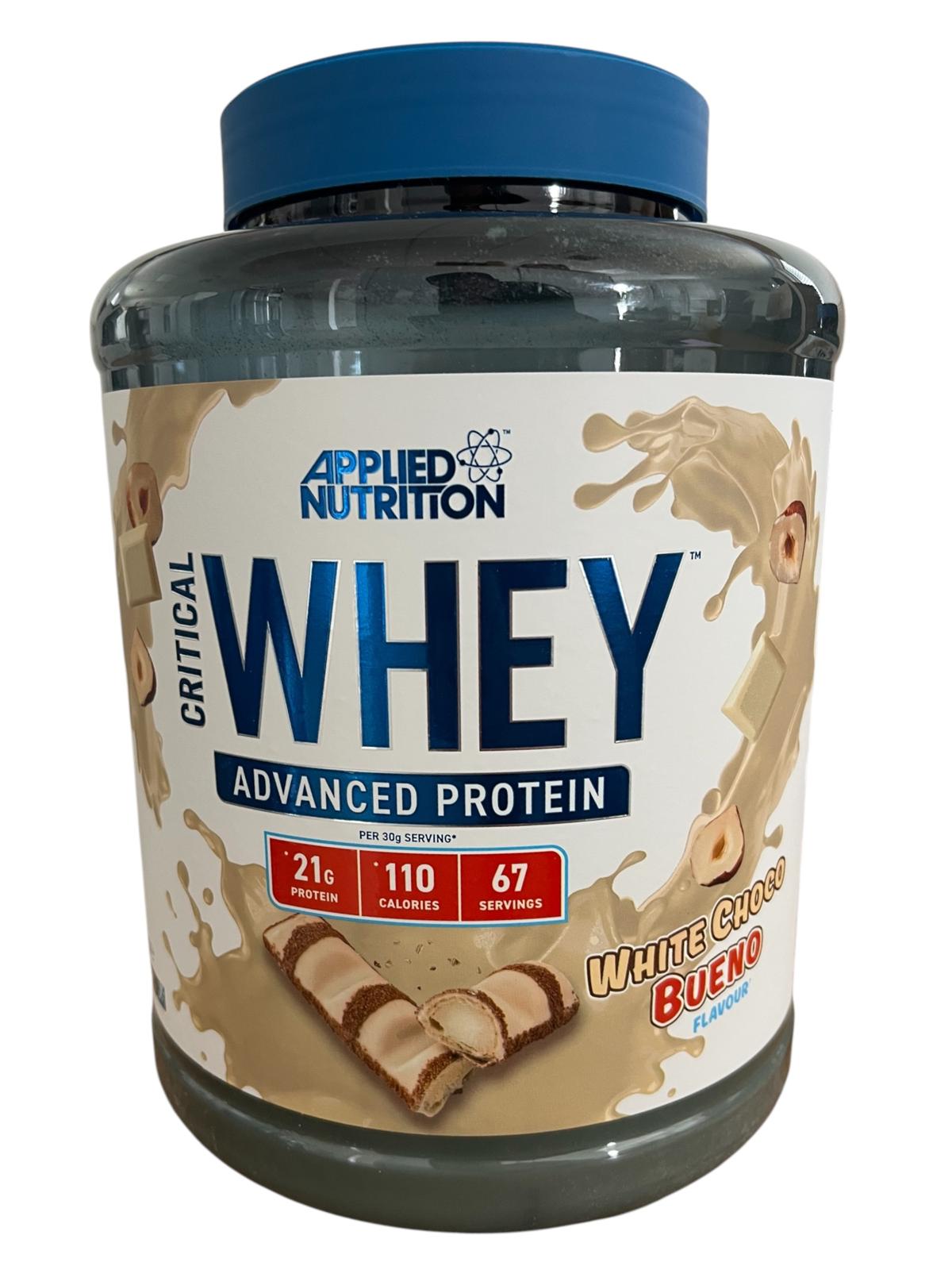Nutrición Aplicada Critical Whey 2000g Chocolate Blanco Bueno_0