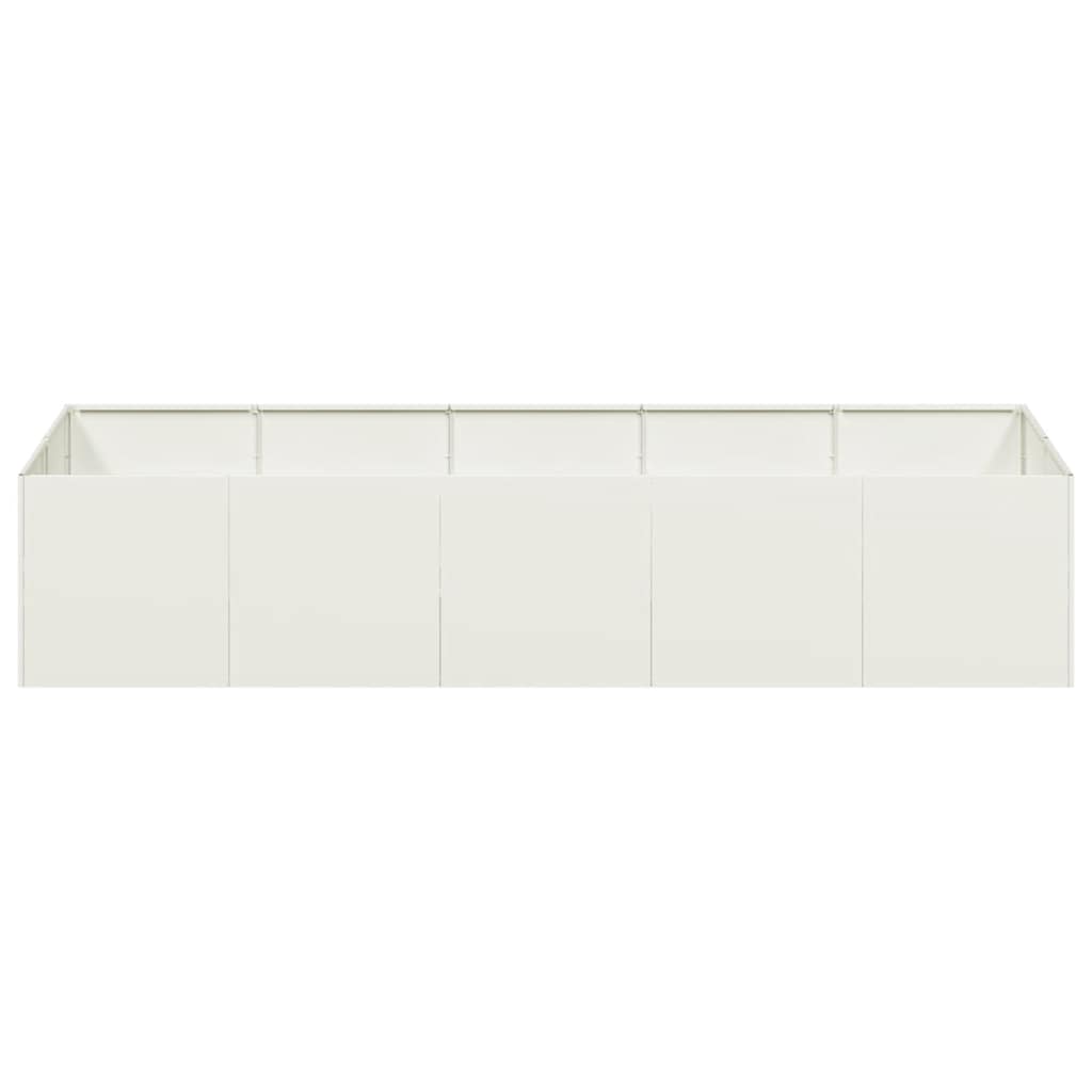 Jardinera Acero Blanco 200x80x40 Cm_3